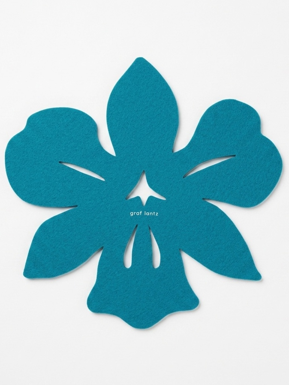 NWT Graf Lantz Merino Wool Orchid Trivet - Turquoise